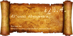 Ócsai Alexandra névjegykártya